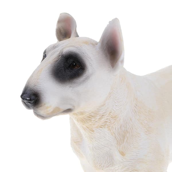Plastic Bull Terrier Action Figure – Pet Dog Model