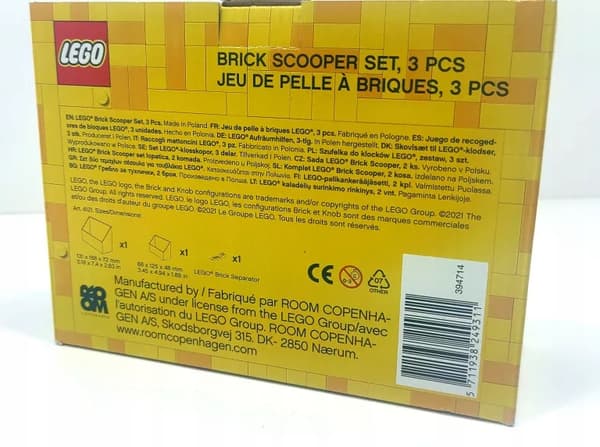 LEGO SET 2 X DUSTPAN + SEPARATOR 4121