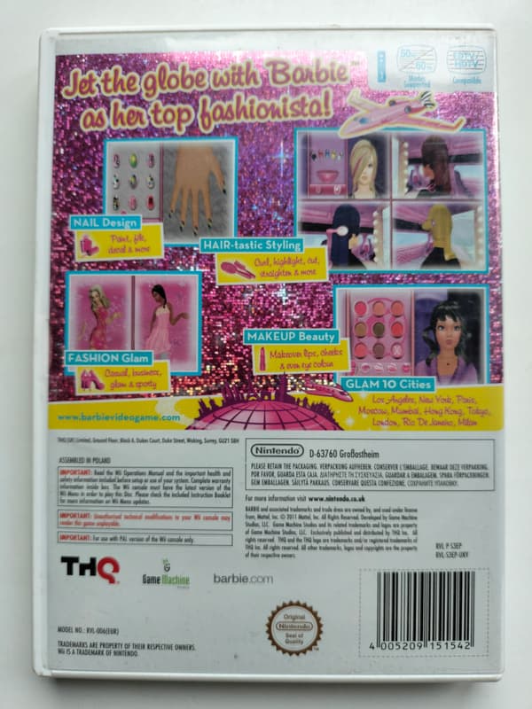 BARBIE JET SET & STYLE Wii * ENG