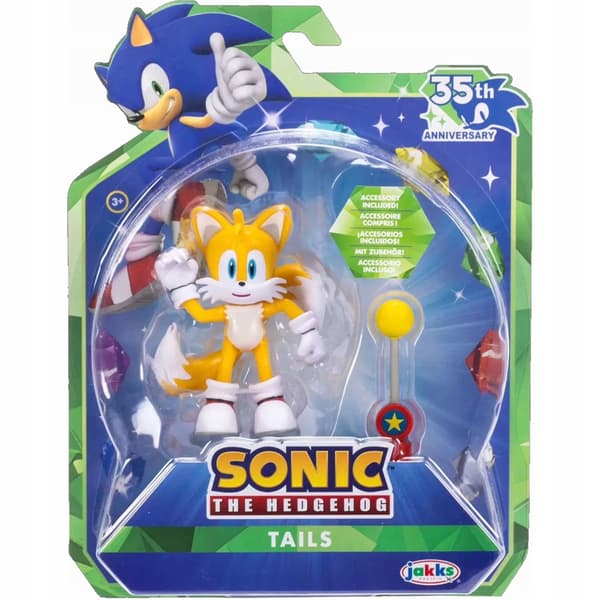 SONIC THE HEDGEHOG 35TH ANNIVERSARY JAKKS PACIFIC TAILS CHECKPOINT