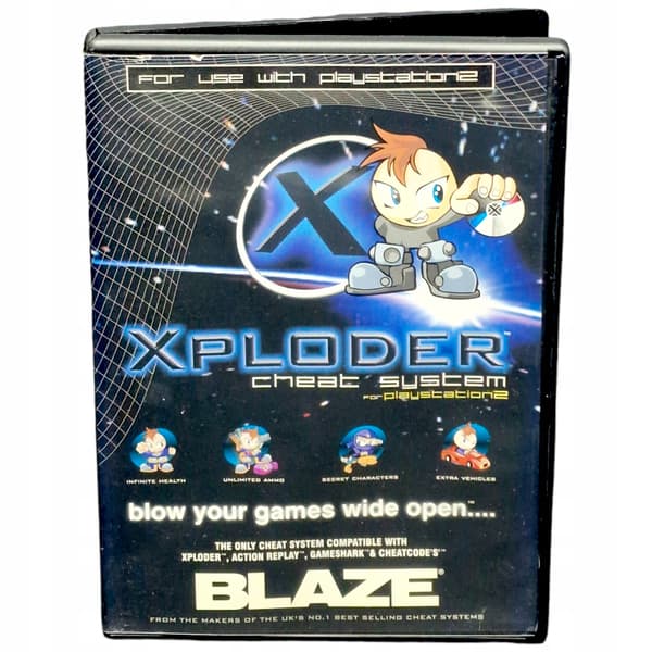 Xploder Blaze CD Cheat System for PlayStation 2 (PS2) – game codes and cheats