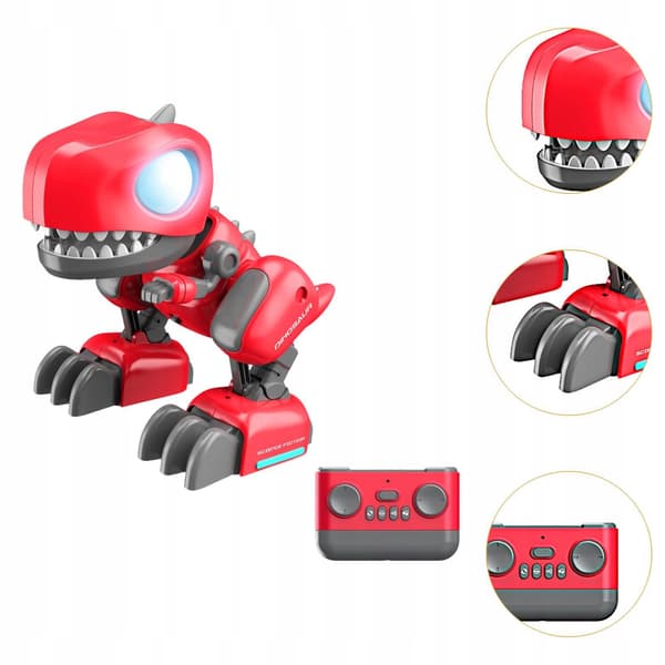 Mechanical dinosaur toy Interactive toy Birthday presents Red simulation