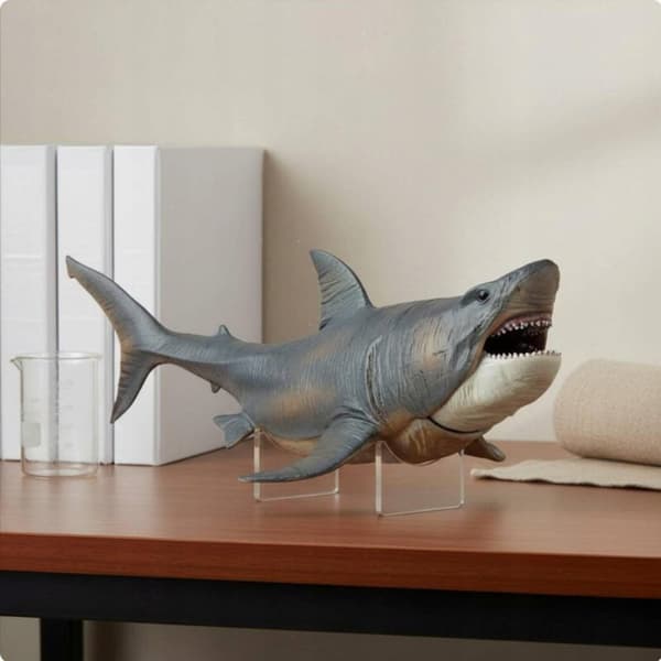 M Megalodon Shark Figurine