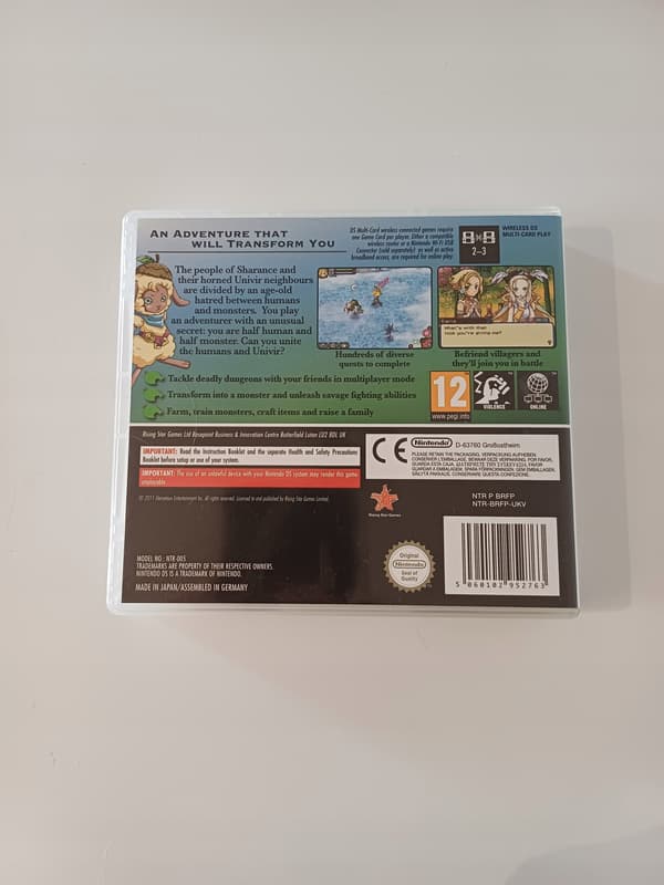 Rune Factory 3 for Nintendo DS (boxed)