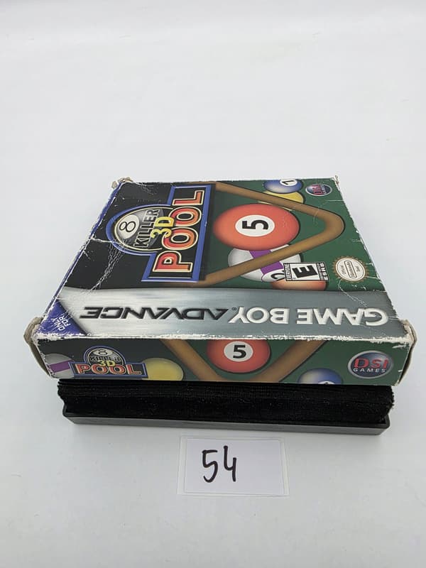 GAME BOY ADVANCE KILLER 3D POOL – ORIGINAL CARDBOARD BOX