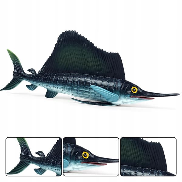 Simulation Marine Animal Figures, Educational Science Toy: Sailfish