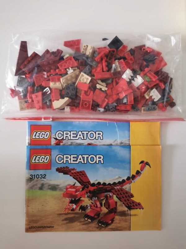 LEGO 31032 Creator 3-in-1 Red Creatures – SECOND-HAND, COMPLETE SET