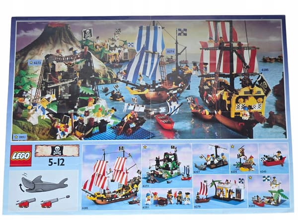 LEGO LEAFLET Poster 1991 Pirates 833985-OS