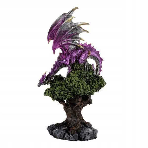 Fioletowy dragon on a tree figurine – Dark Legends by Puckator