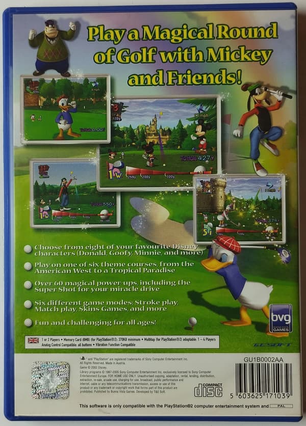 DISNEY GOLF game for Sony PlayStation 2 (PS2)