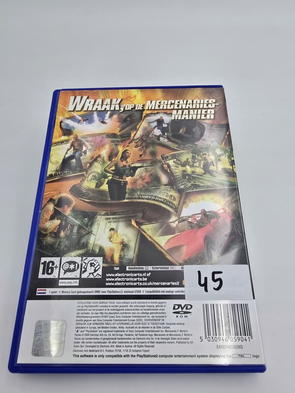 PLAYSTATION 2 MERCENARIES 2: WORLD IN FLAMES