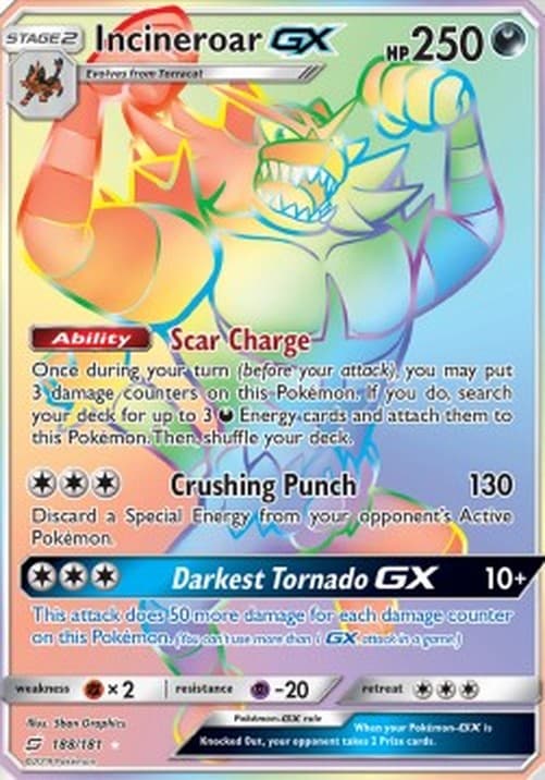 Pokemon Incineroar GX