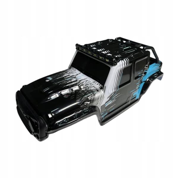 DIY RC Car Shell Canopy – Thickened RC Car Body Modification, Black and Blue