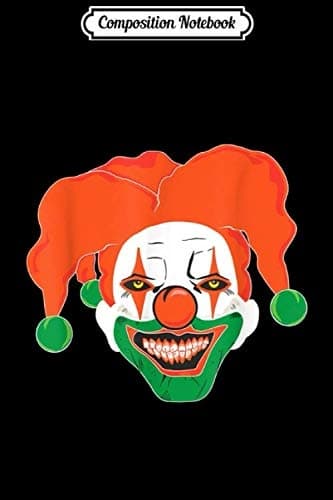 Composition Notebook: Irish Scary Killer Clown Halloween Costume – Evil Horror