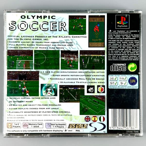Olympic Soccer | PS1 | PSX | PLAYSTATION | 3xA SET