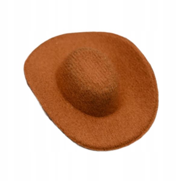 1:6 scale cowboy hat. Collectable handmade item. ‘Pretend & Play’ range. Brown