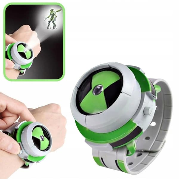 BEN 10 OMNITRIX PROJECTOR WITH ALIEN FIGURINES AND A SPACE CLOCK – A GIFT FOR CHILDREN