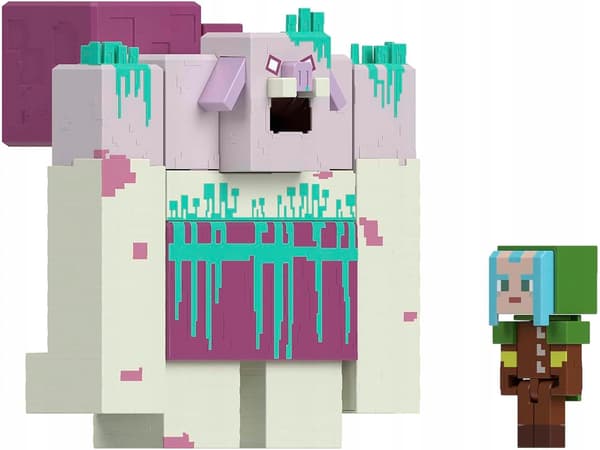 MINECRAFT LARGE LEGENDS SET: Slime Devastator and Guardian – 2x figures HNC08