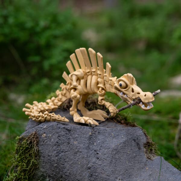 Spinozaur | 3D interactive colouring book + paints and a paintbrush