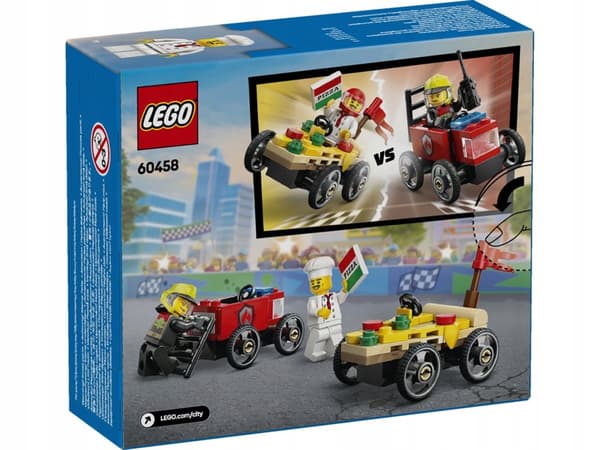LEGO 60458 City Racing Set: Pizza vs Fire Engine