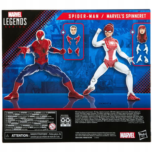 Spider-Man & Spinneret set from the Marvel Legends range