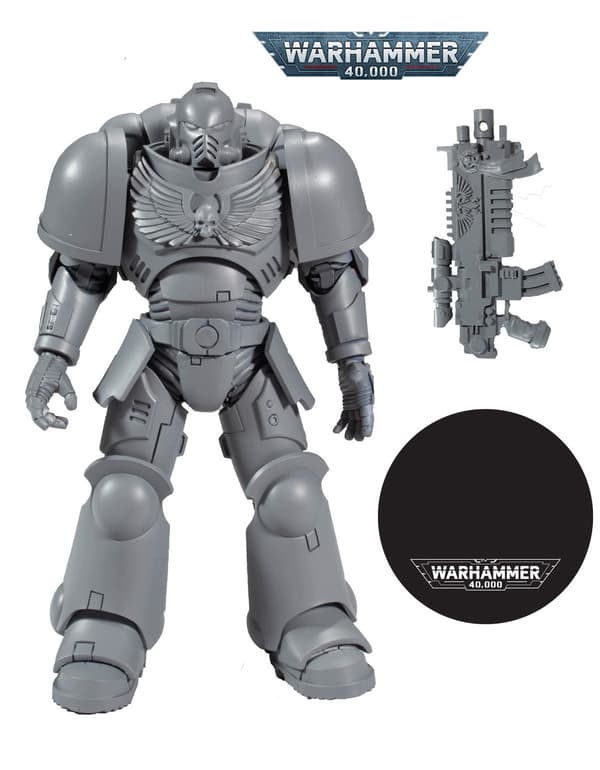 Warhammer 40,000 Ultramarines Unpainted Primaris Intercessor Action Figure