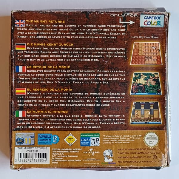 The Mummy Returns, Nintendo GBC