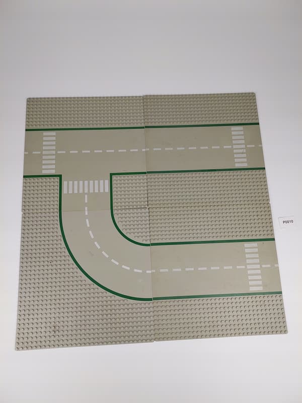 Lego building plates – streets, 32x32, model set, 4 pieces, P010