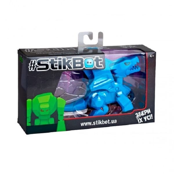 Blue Stikbot Mega figurine with suction cups