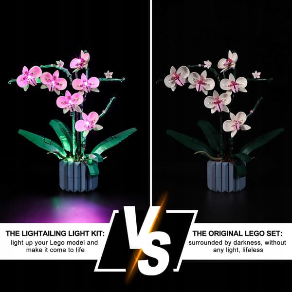 LED lighting for LEGO 10311 Orchid Light Set by Lightailing (USB)
