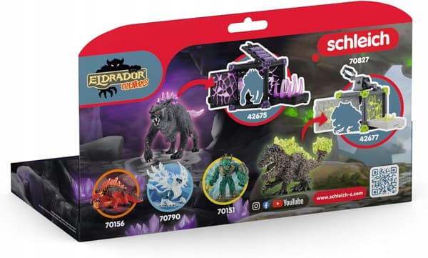 Schleich Eldrador Set of 2 Figures: Shadow Lynx and Stone Crusher