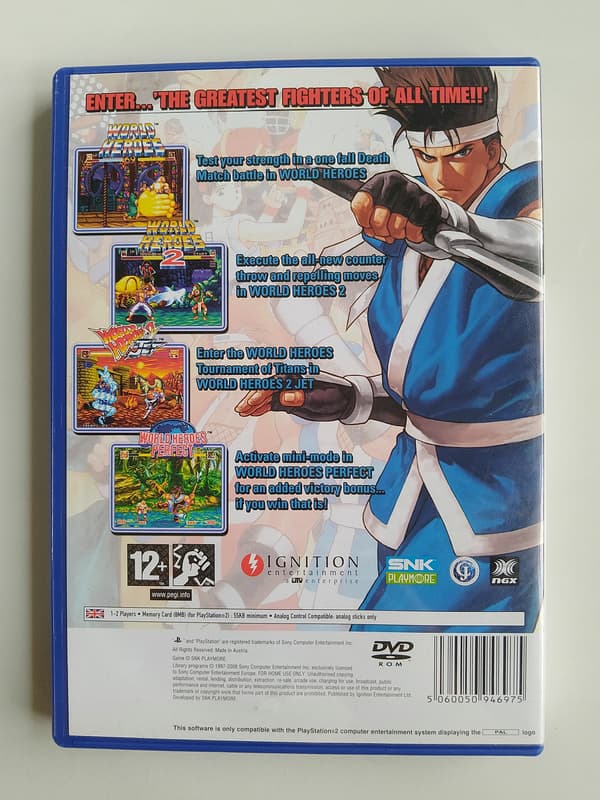 WORLD HEROES ANTHOLOGY PS2 PAL ENG