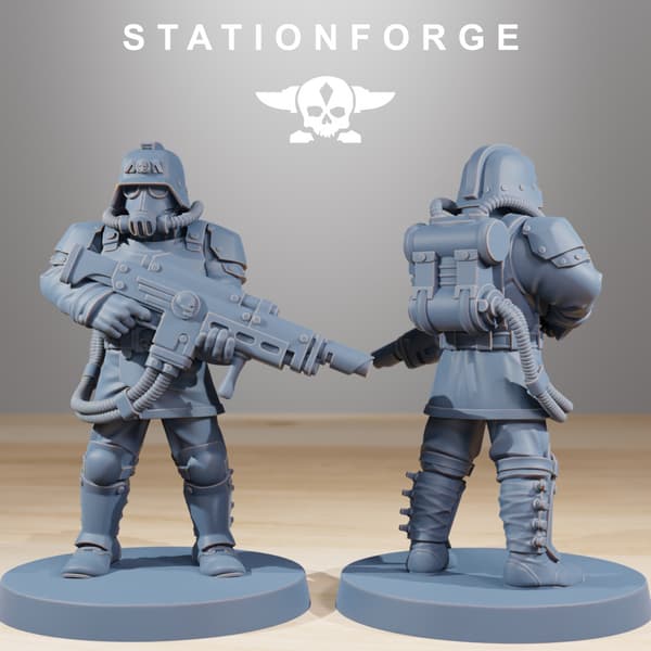 Grimguard Commandos x10 – Station Forge – 3D print