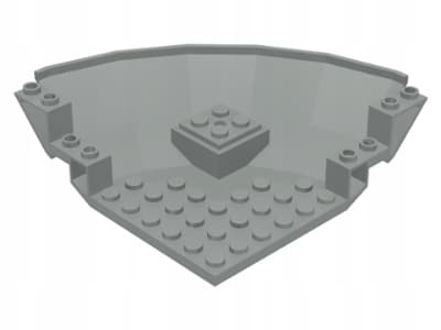 10 x 10 x 2 2/3 Quarter Saucer Base Panel 30201