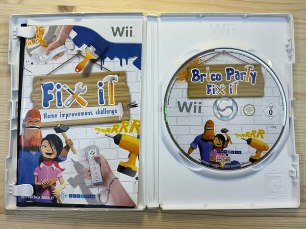 FIX IT HOME IMPROVEMENT CHALLENGE – disc in very good+ condition, complete NINTENDO WII set