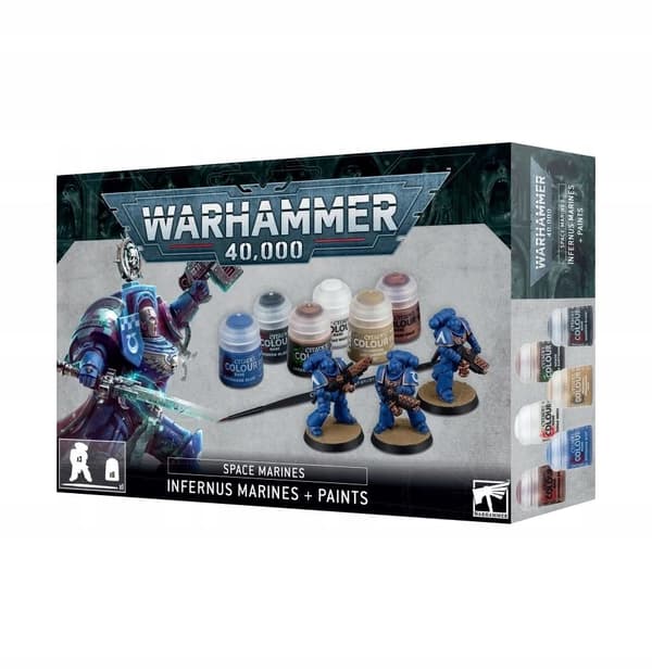 Space Marines: Infernus Marines + färgsats