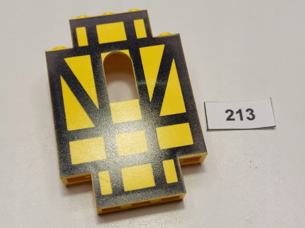 LEGO Panel 4444p03, yellow, 6074, 6086