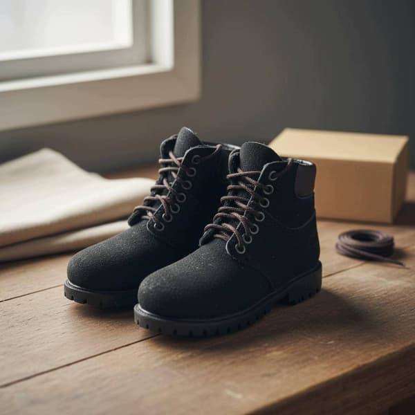 1:6 scale combat boots, high-top style 1:6 scale boots, handmade, light green