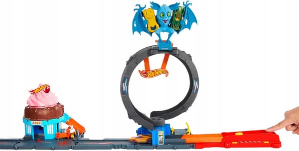 HOT WHEELS BAT LOOP SET – set including a loop, a launcher and a CAR