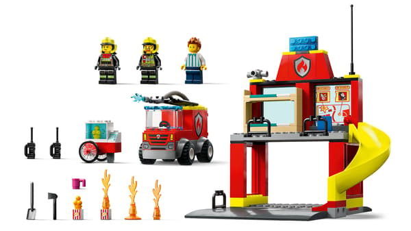 LEGO City 60375 Fire Station and Fire Engine