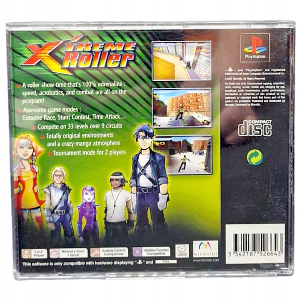 X'TREME ROLLER game for Sony PlayStation (PSX, PS1, PS2, PS3)