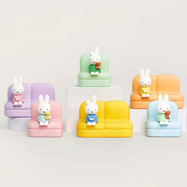 Original Miffy Sofa Phone Stand Blind Box collectable figurine