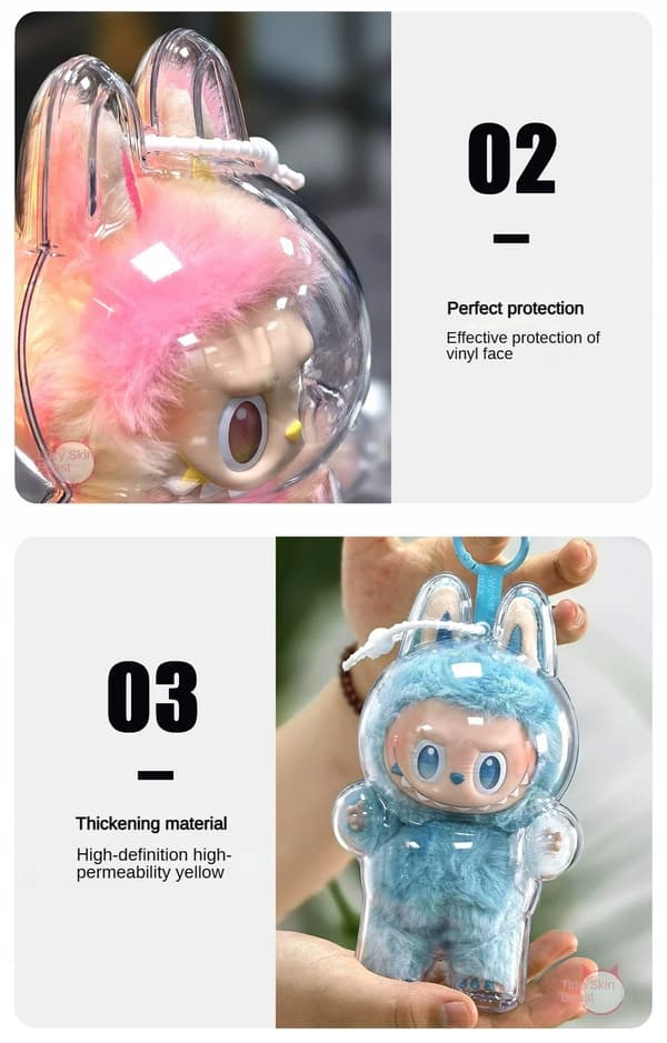 LABUB Transparent Dust-Proof Case – Transparent Rabu Case