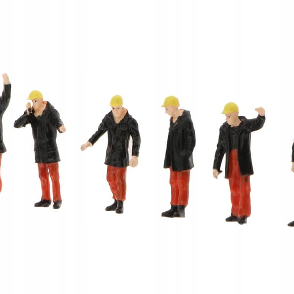 6 pieces, 1/50 scale, black