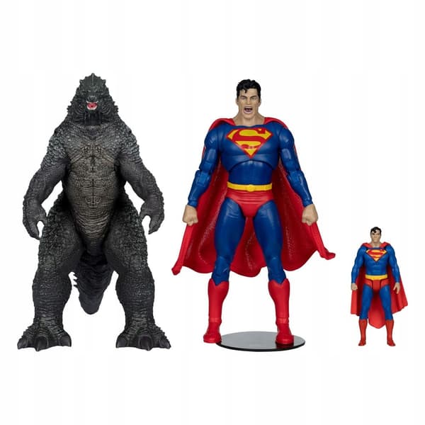 DC Multiverse Superman vs Godzilla 2-Pack Action Figures, 30 cm, McFarlane Toy