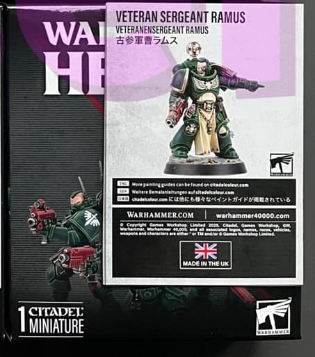 Sternguard Veteran Sergeant Ramus 40k Space Marine Heroes Dark Angels