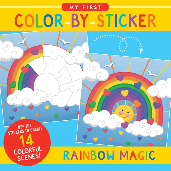 Peter Pauper Press My First Colour-By-Sticker Book – Rainbow Magic