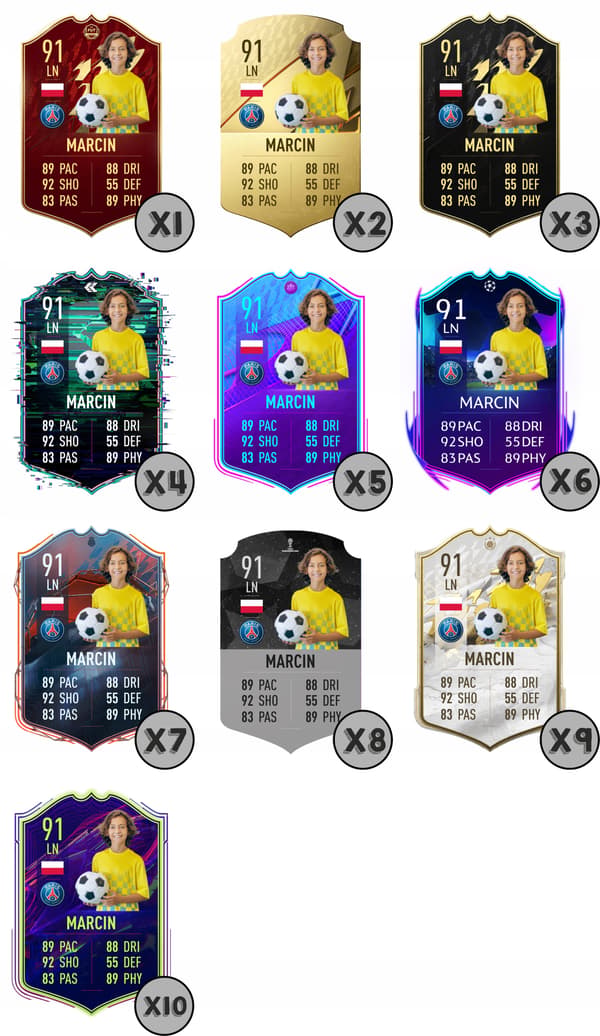 FIFA 22 Personalised FUT Card – A3 FRAME