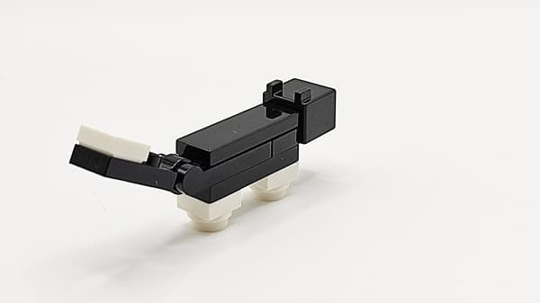 Lego Minecraft black cat figurine