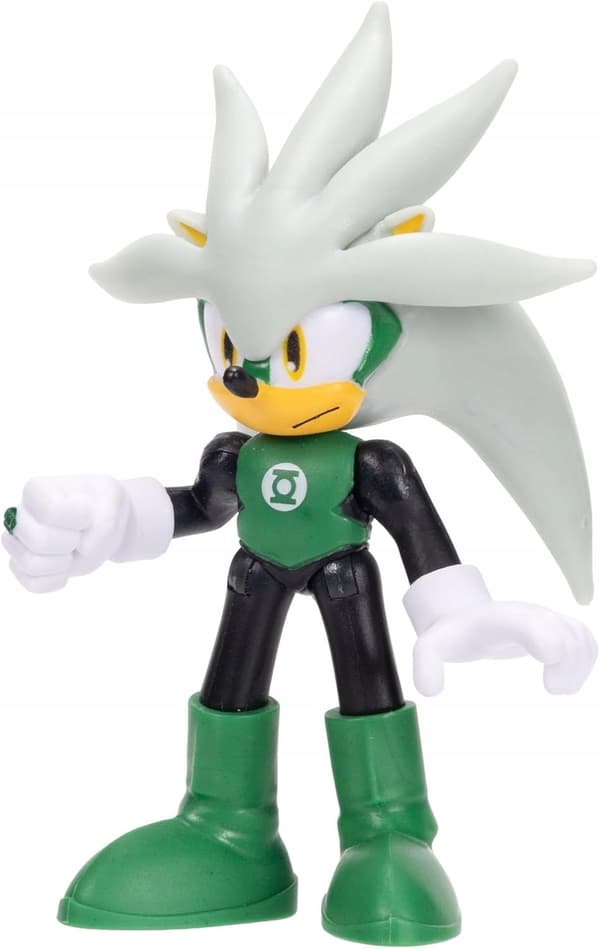 SONIC THE HEDGEHOG X DC SILVER X GREEN LANTERN FIGURINE